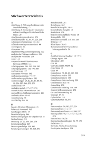 Dokument Stichwortverzeichnis