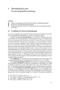 Dokument Besonderheiten einer Konzernkapitalflussrechnung