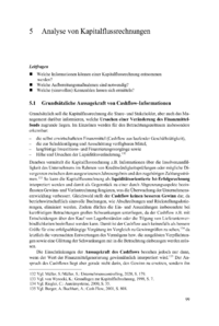 Dokument Analyse von Kapitalflussrechnungen