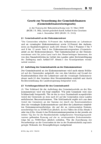 Dokument Verordnung des Sächsischen Staatsministeriums der Finanzen zur Durchführung des Gemeindefinanzreformgesetzes (Gemeindefinanzreformgesetzdurchführungsverordnung – GFRGDVO)