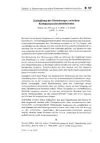 Dokument Einhaltung des Dienstweges zwischen Kommunalaufsichtsbehörden
