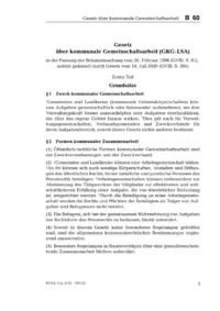 Dokument Gesetz über kommunale Gemeinschaftsarbeit (GKG-LSA)