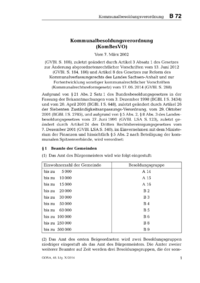 Dokument Kommunalbesoldungsverordnung (KomBesVO)