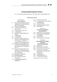 Dokument Finanzausgleichsgesetz (FAG)