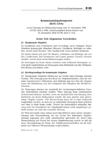 Dokument Kommunalabgabengesetz (KAG-LSA)
