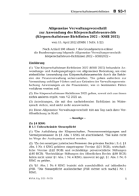 Dokument Allgemeine Verwaltungsvorschrift zur Anwendung des Körperschaftsteuerrechts (Körperschaftsteuer-Richtlinien 2022 – KStR 2022)