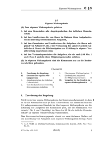 Dokument § 5 Eigener Wirkungskreis