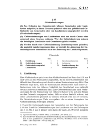 Dokument § 17 Gebietsänderungen