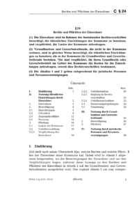 Dokument § 24 Rechte und Pflichten der Einwohner