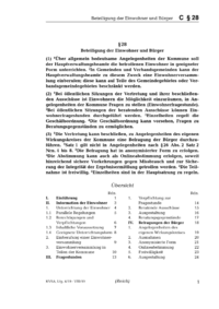 Dokument § 28 Beteiligung der Einwohner und Bürger