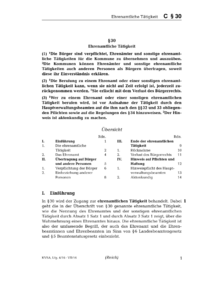 Dokument § 30 Ehrenamtliche Tätigkeit