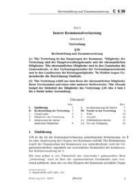 Dokument § 36 Rechtsstellung und Zusammensetzung
