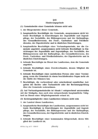 Dokument § 41 Hinderungsgründe
