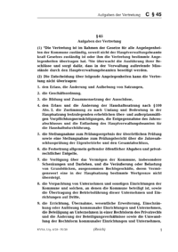Dokument § 45 Aufgaben der Vertretung