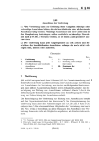 Dokument § 46 Ausschüsse der Vertretung