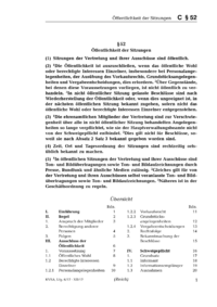 Dokument § 52 Öffentlichkeit der Sitzungen