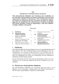 Dokument § 54 Sitzungen der Vertretung und der Ausschüsse