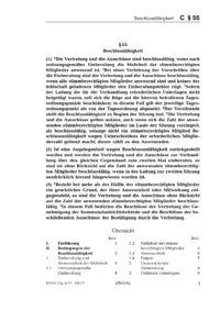 Dokument § 55 Beschlussfähigkeit