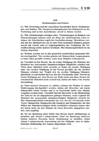 Dokument § 56 Abstimmungen und Wahlen