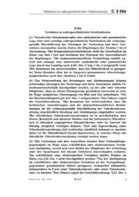 Dokument § 56a Verfahren in außergewöhnlichen Notsituationen