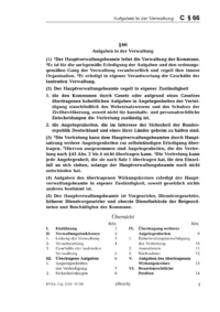 Dokument § 66 Aufgaben in der Verwaltung