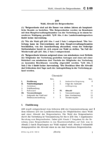 Dokument § 69 Wahl, Abwahl der Beigeordneten