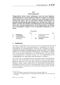 Dokument § 70 Hinderungsgründe