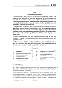 Dokument § 73 Verpflichtungsgeschäfte