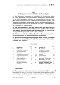 Dokument § 76 Stellenplan und Rechtsverhältnisse der Beschäftigten