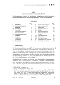 Dokument § 79 Interessenvertreter, Beauftragte, Beiräte