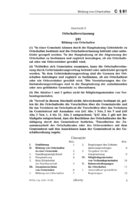 Dokument § 81 Bildung von Ortschaften