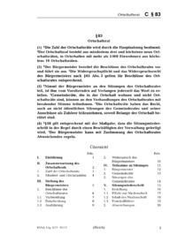 Dokument § 83 Ortschaftsrat