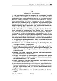 Dokument § 84 Aufgaben des Ortschaftsrates