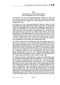 Dokument § 88 Rechtsfolgen von gescheiterten Wahlen des Ortschaftsrates oder Ortsvorstehers