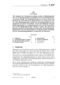 Dokument § 97 Verwaltung