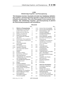 Dokument § 106 Mittelfristige Ergebnis- und Finanzplanung