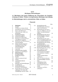 Dokument § 111 Rücklagen, Rückstellungen