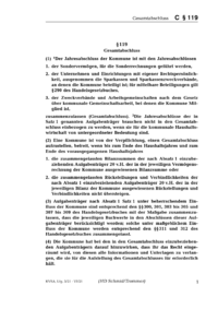 Dokument § 119 Gesamtabschluss