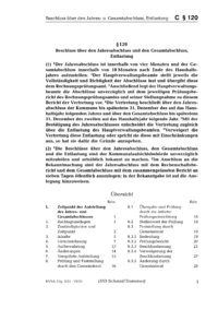 Dokument § 120 Beschluss über den Jahresabschluss und den Gesamtabschluss, Entlastung