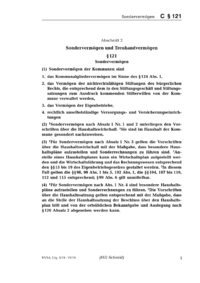 Dokument § 121 Sondervermögen