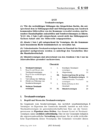 Dokument § 122 Treuhandvermögen
