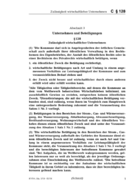 Dokument § 128 Zulässigkeit wirtschaftlicher Unternehmen