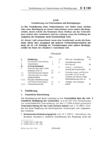 Dokument § 134 Veräußerung von Unternehmen und Beteiligungen