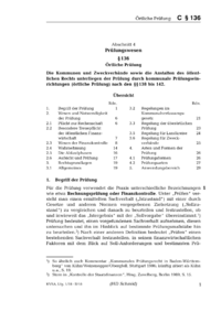Dokument § 136 Örtliche Prüfung
