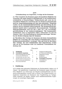 Dokument § 151 Geltendmachung von Ansprüchen, Verträge mit der Kommune