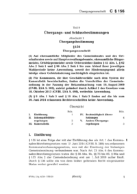 Dokument § 156 Übergangsvorschrift