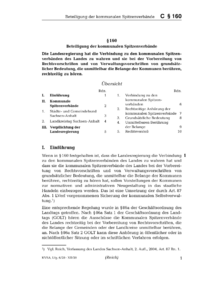 Dokument § 160 Beteiligung der kommunalen Spitzenverbände
