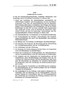 Dokument § 161 Ausführung des Gesetzes
