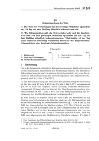 Dokument § 6 Bekanntmachung der Wahl