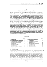 Dokument § 7 Wahlbereiche bei Vertretungswahlen